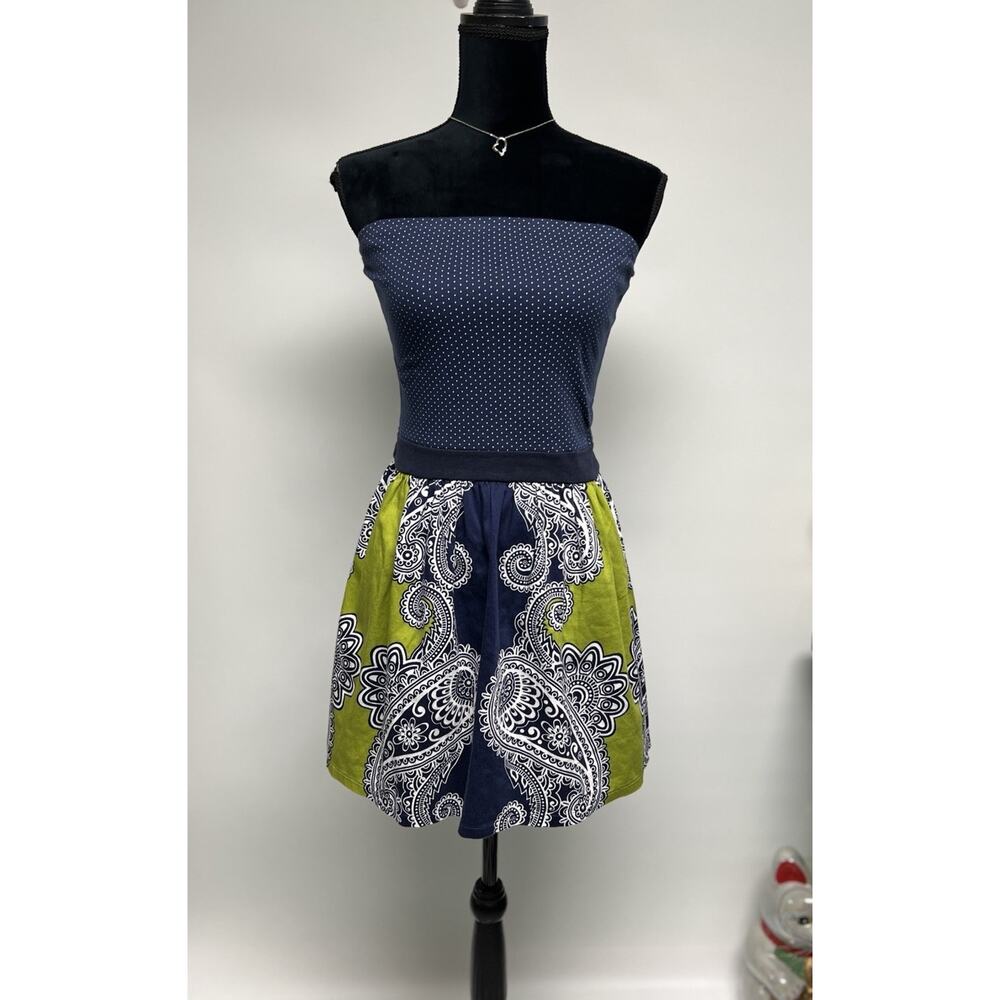 VTG Y2K Dress Short Fit & Flare‎ Small Festival Club Sun Dress Beach Boho